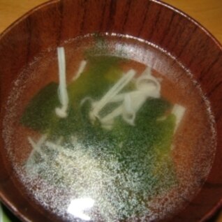 【激速】【汁物】【5分】えのき中華スープ